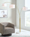 Valo - Metal Arc Lamp - Gold Finish - Stylish Home Furniture