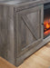 Wynnlow - 63" TV Stand With Glass/Stone Fireplace Insert - Gray - Stylish Home Furniture