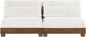 Turin - Chenille Fabric Upholstered Modular Sectional - Cream - Stylish Home Furniture