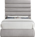 Adam - Boucle Fabric Bed With 70.5" Headboard - Stylish Home Furniture