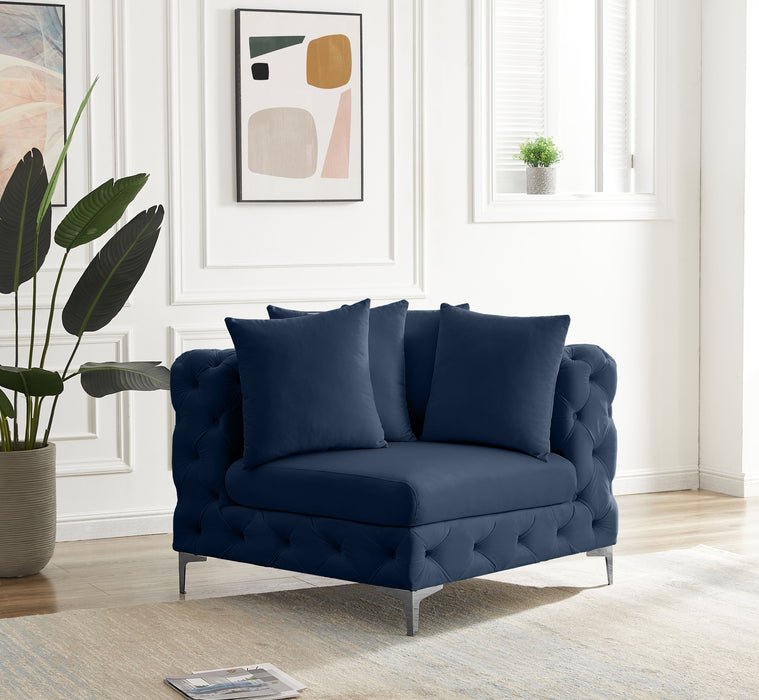 Tremblay - Corner Chair - Navy