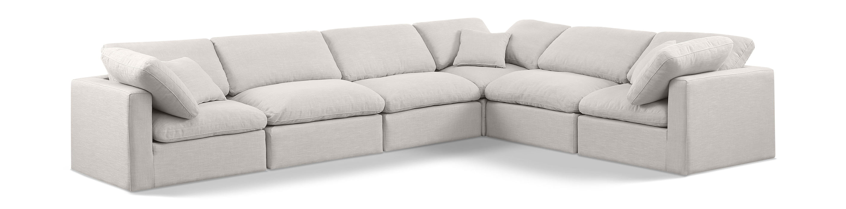 Indulge - Linen 6 Piece Modular Corner Sectional