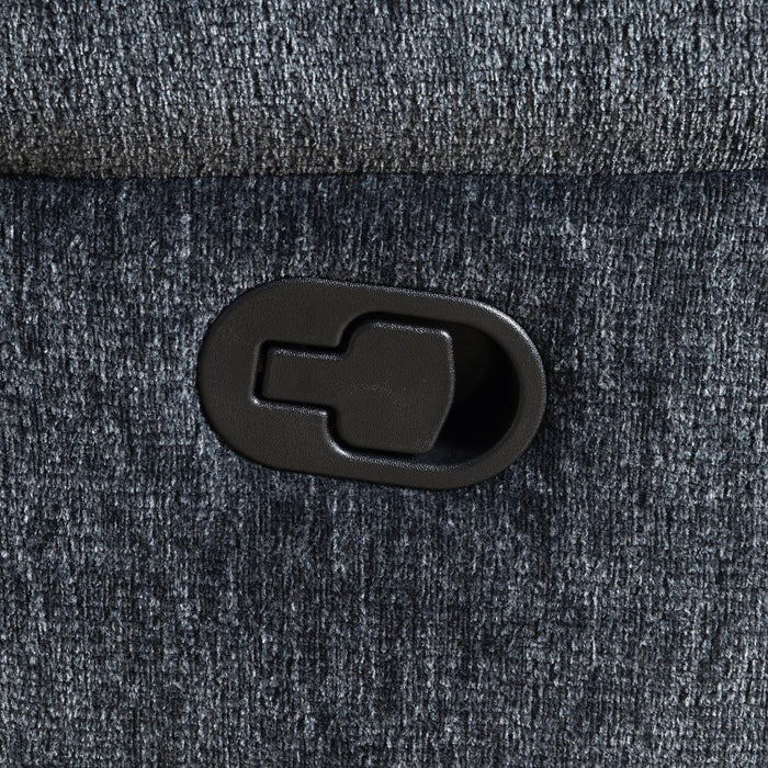 U179 - Motion Loveseat - Charcoal Gray - Stylish Home Furniture