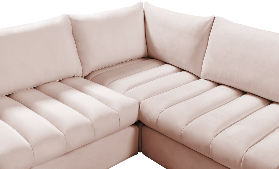 Jacob - Modular Sectional 6 Piece - Pink