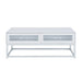 Chandra - Coffee Table With LED And Battery Pack - Glossy White - Stylish Home Furniture