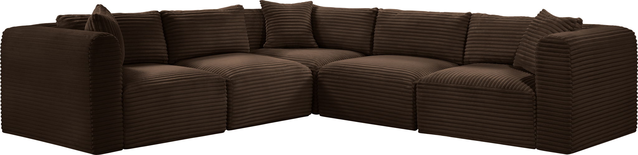 Shaggy - 5 Piece Modular Corner Sectional