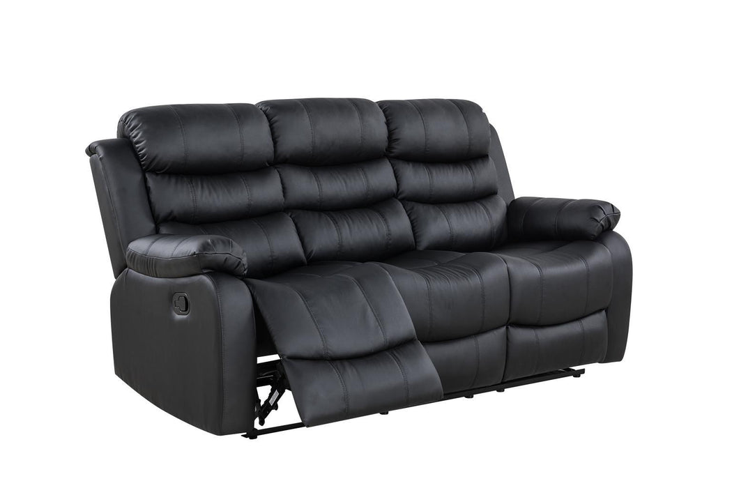 U190 - Motion Loveseat - Black - Stylish Home Furniture