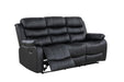 U190 - Motion Loveseat - Black - Stylish Home Furniture