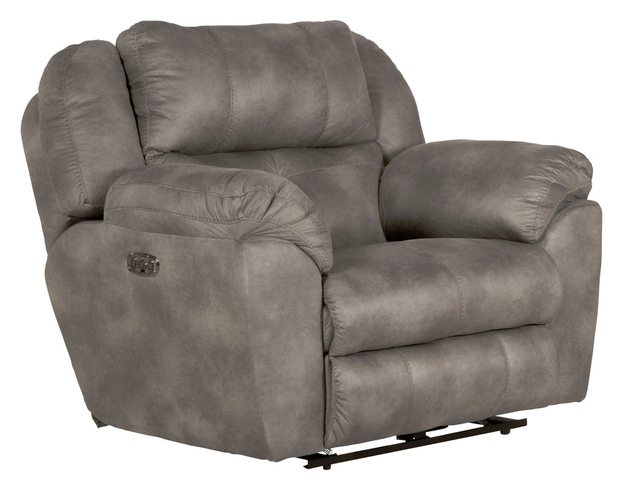 Ferrington - Power Lay Flat Recliner with Power Adjustable Headrest & Lumbar