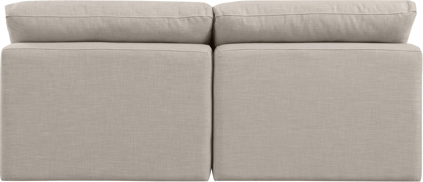 Indulge - Linen 2 Seat Modular Armless Sofa - Stylish Home Furniture