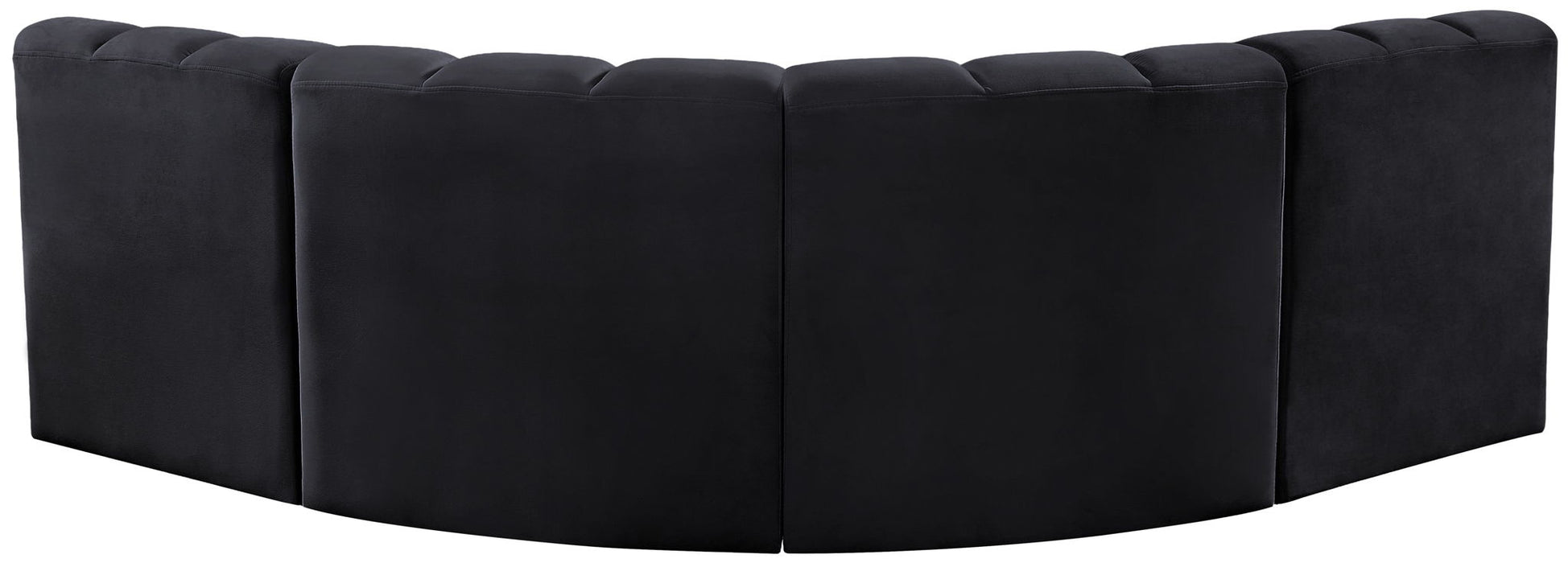 Arc - Velvet 4 Piece Corner Modular Sofa