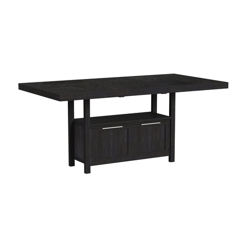 Transcend - Counter Table With Leaf - Charcoal - Stylish Home Furniture
