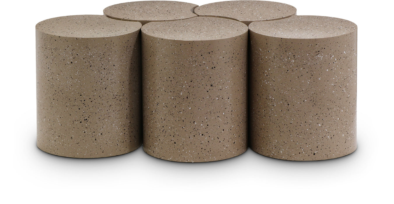 Dimple - 5 Piece Modular Coffee Table - Terazzo Finish