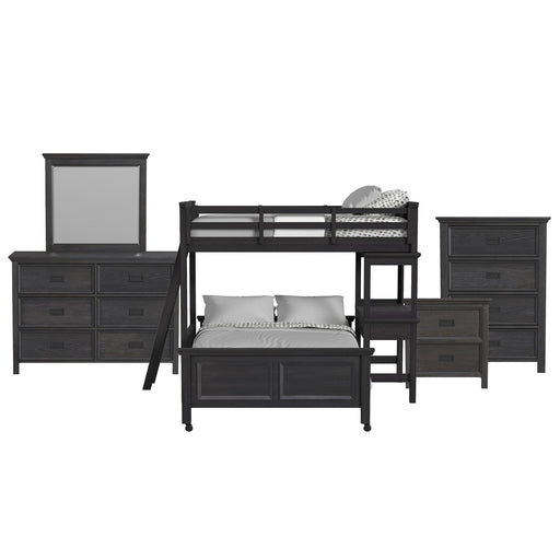 Hampton Kids - Loft With Ladder And Desk With Speaker Bedroom Set - Stylish Home Furniture