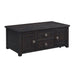 Kendyl - Occasional Coffee Table With Lift Top/Casters - Espresso - Stylish Home Furniture