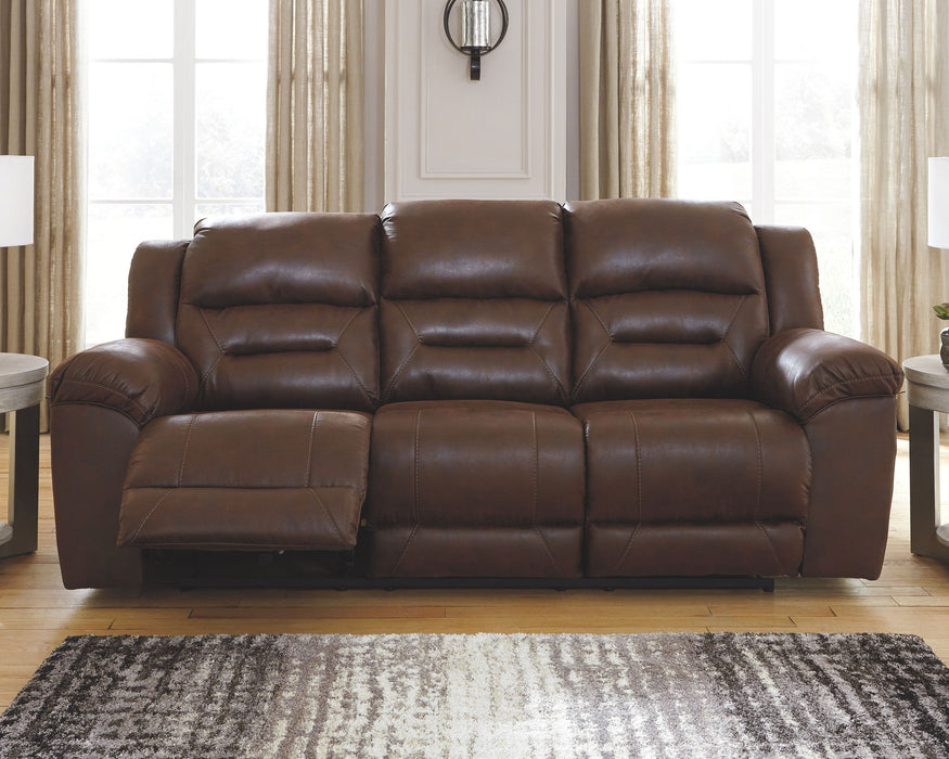 Stoneland - Reclining Sofa - Chocolate