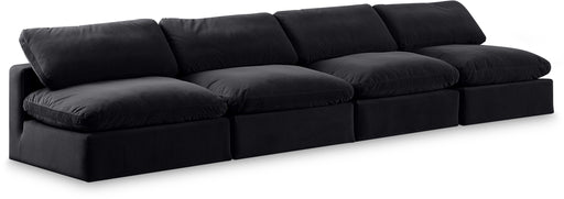 Comfy - Velvet Modular Armless Sofa 4 Seats