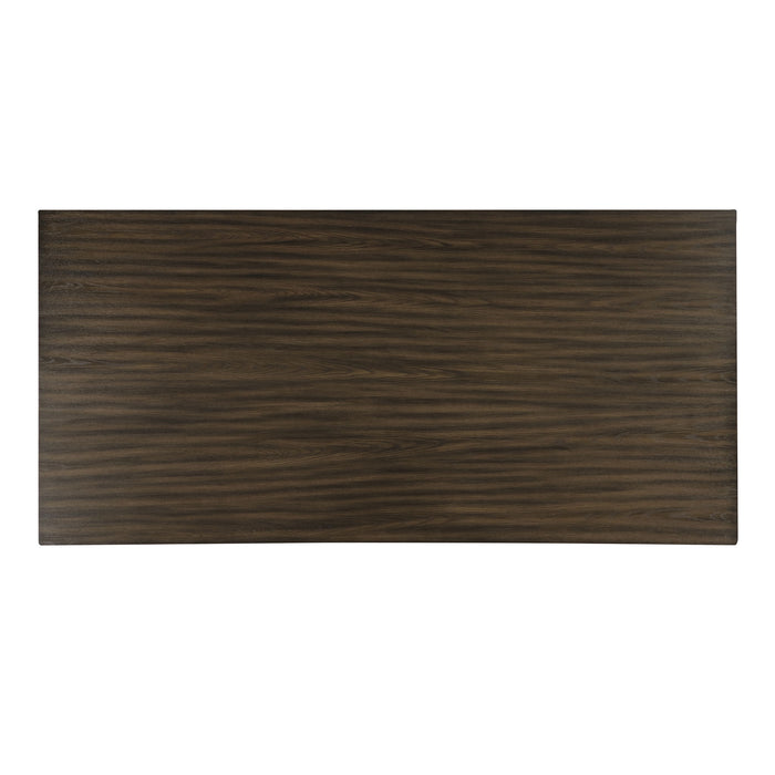 Cityscape - Rectangle Dining Table Top & Base - Dark Brown - Stylish Home Furniture