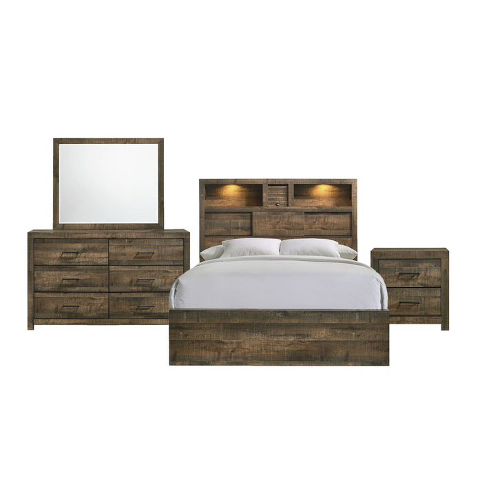 Bailey - Bookcase Panel Bedroom Set With Bluetooth - Stylish Home Furniture