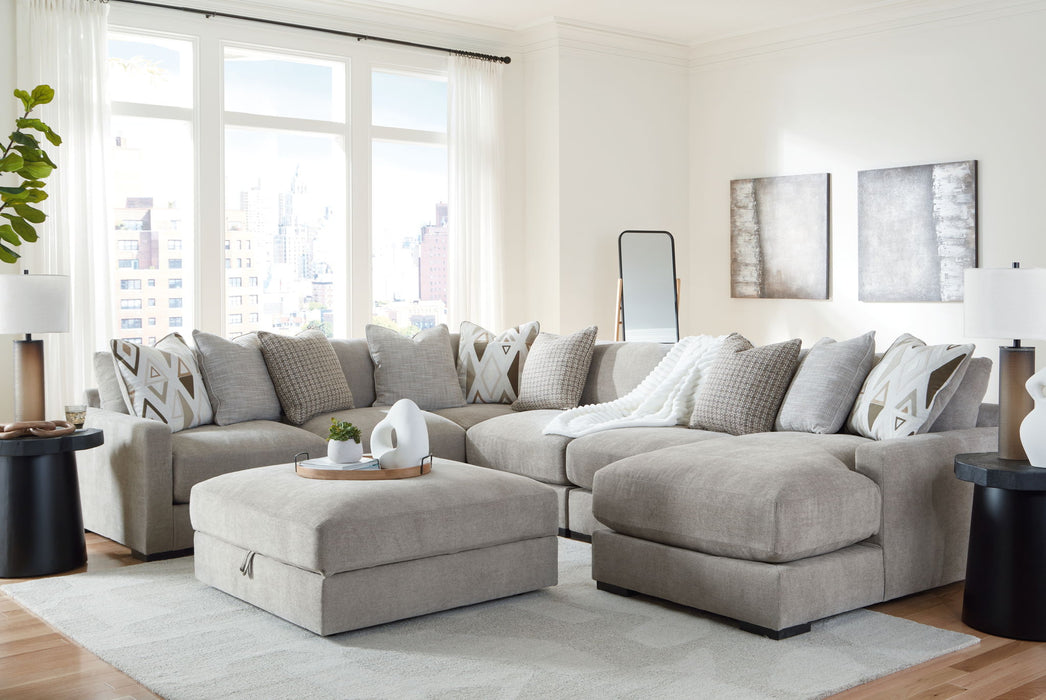 Aslan Court - Sectional With Ottoman Set - Stylish Home Furniture