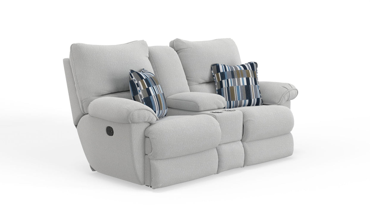 Lenny - Power Lay Flat Reclining Console Loveseat