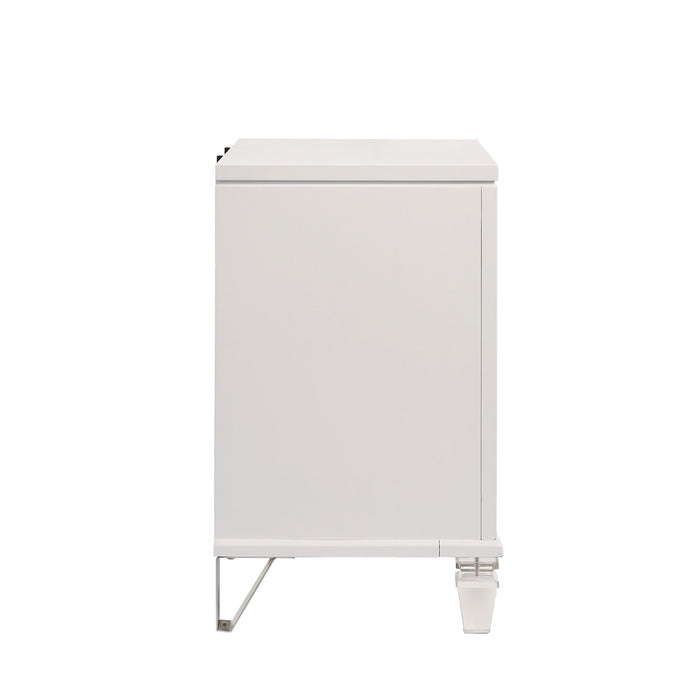 Twenty Nine - Nightstand With USB - White - Stylish Home Furniture