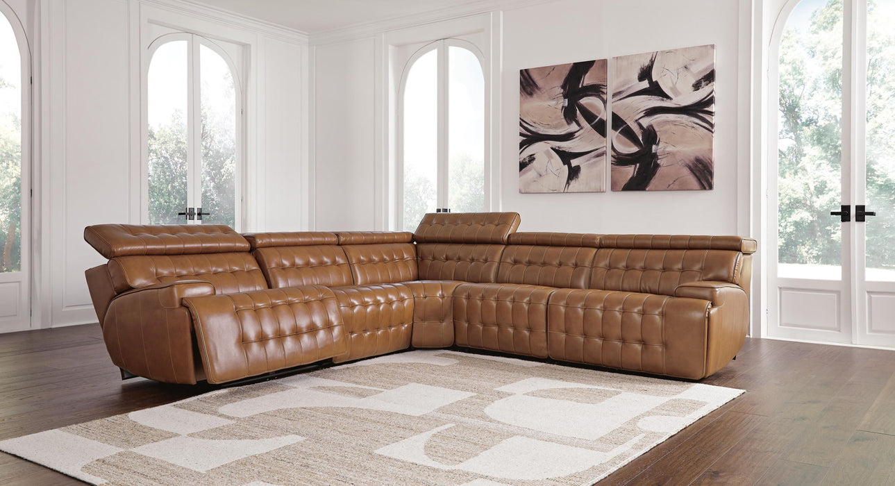 Temmpton - Power Reclining Sectional - Stylish Home Furniture