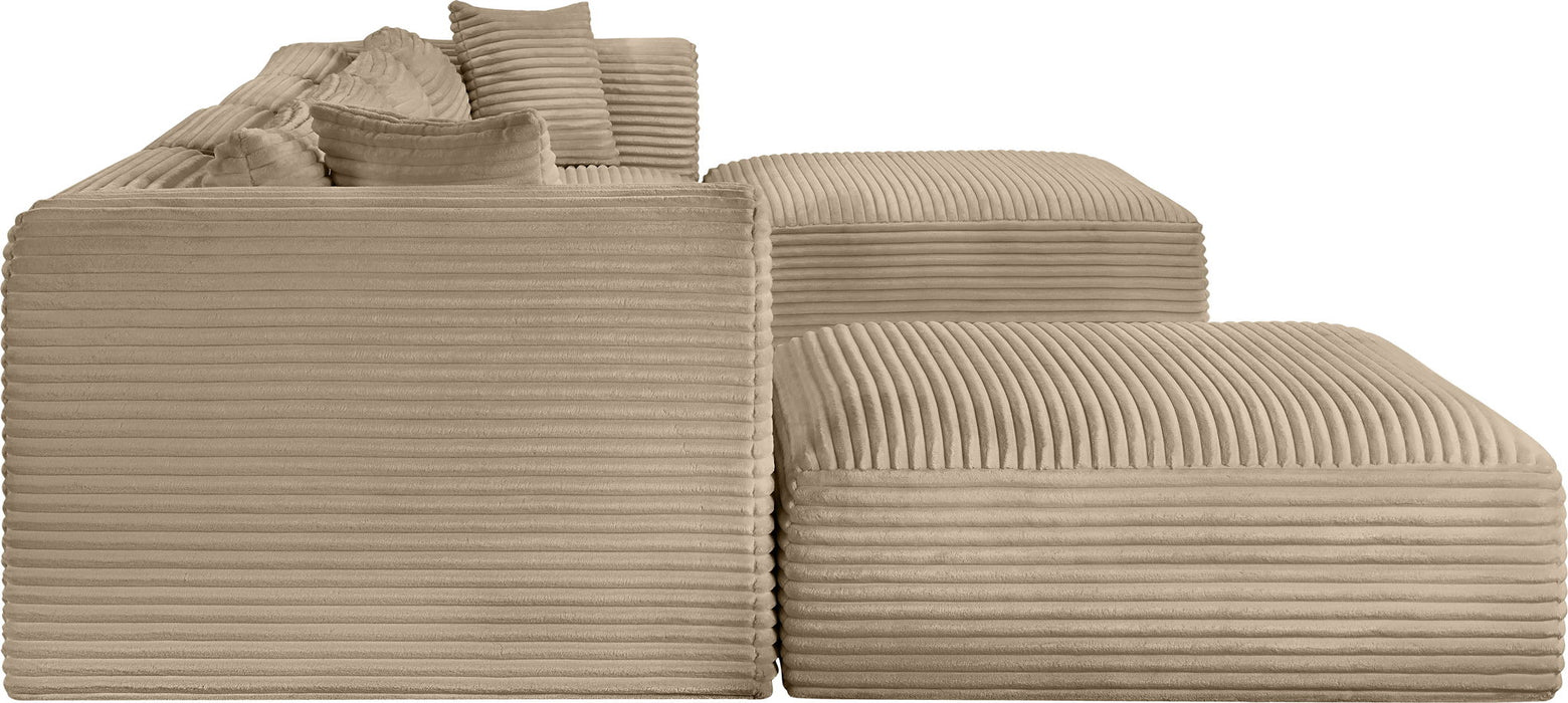 Shaggy - Fabric 6 Piece Modular Sectional With 2 Ottomans