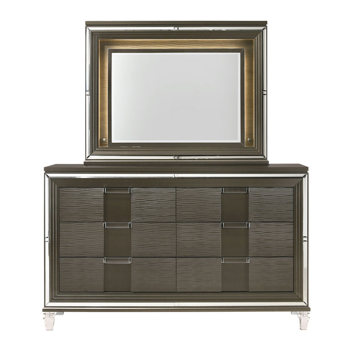 Twenty Nine - 6-Drawer Dresser With Mood Lighting Mirror - Stylish Home Furniture