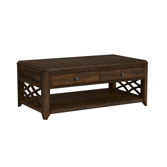 Phillipe - 3 Piece Occasional Table Set (Coffee Table & Two End Table) - Cherry - Stylish Home Furniture