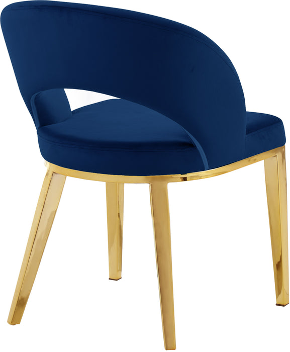 Roberto - Dining Chair with Gold Legs