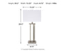Aniela - Metal Table Lamp Set - Stylish Home Furniture