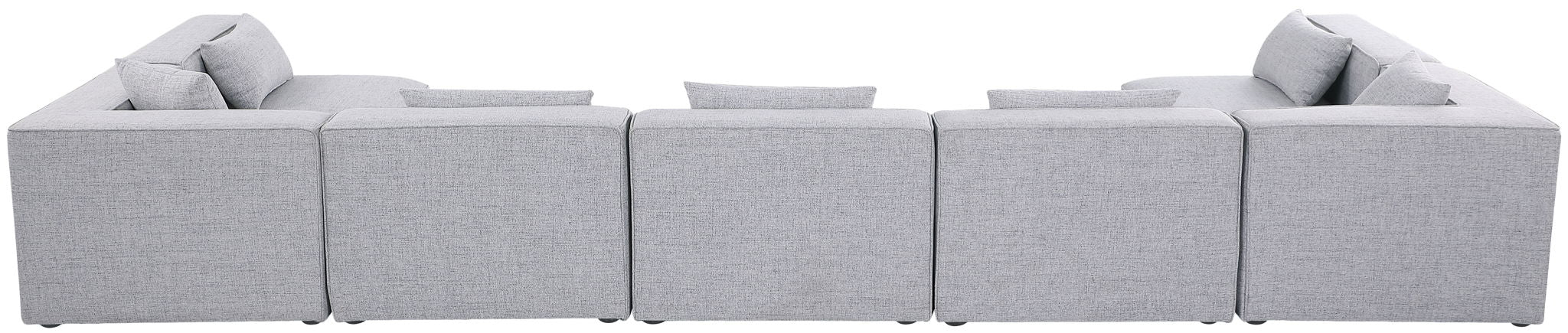 Cube - Linen 7 Piece Modular U-Shaped Sectional - Stylish Home Furniture