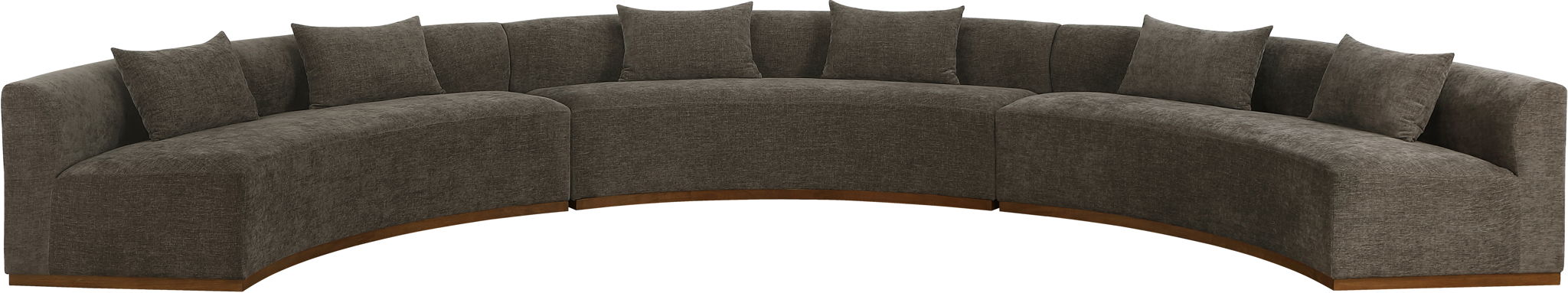 Avanti - Chenille Fabric Upholstered 3 Piece Modular Sectional - Stylish Home Furniture