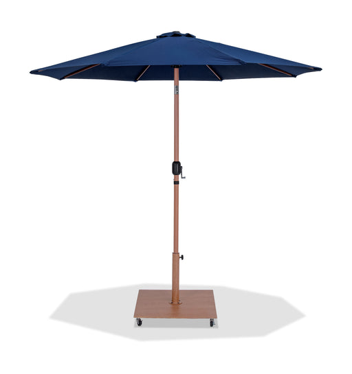 Fiji - Aluminum Patio Umbrella With Square Teak Base