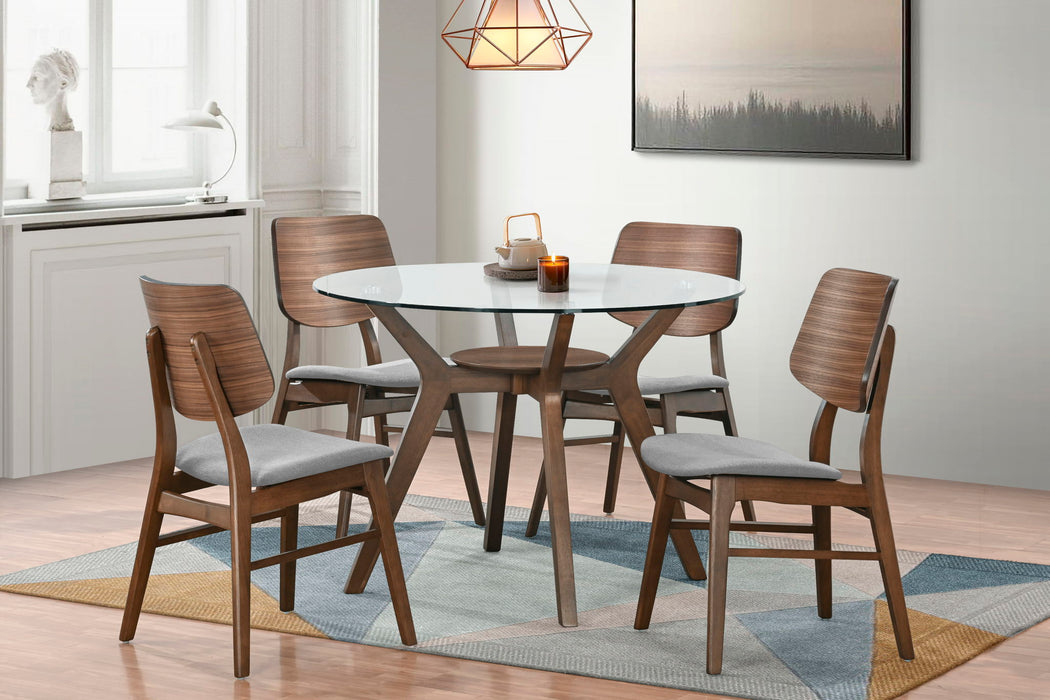 Oscar - Round Glass Dining Table Set - Stylish Home Furniture