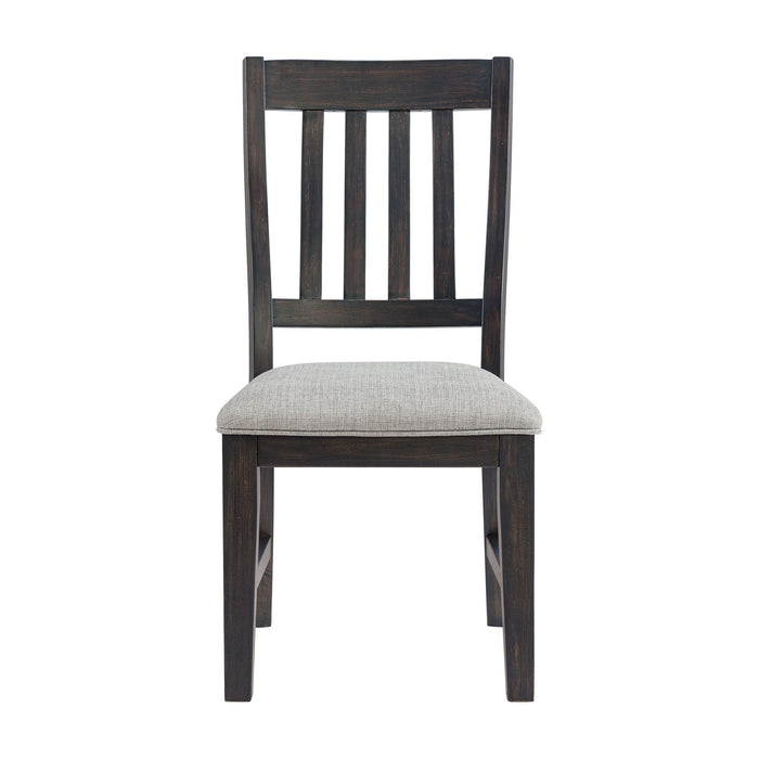 Montrose - Fabric Dining Side Chair (Set of 2) - Espresso / Light Gray