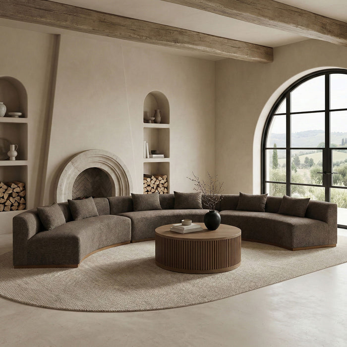 Avanti - Chenille Fabric Upholstered 3 Piece Modular Sectional - Stylish Home Furniture