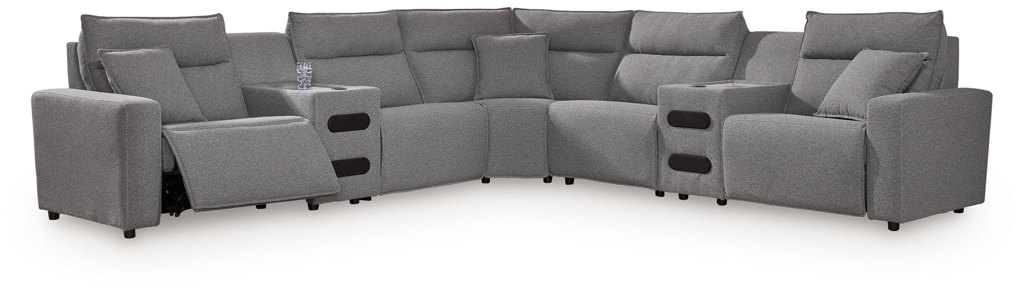 ModMax II - Salt And Pepper - Reclining Sectional