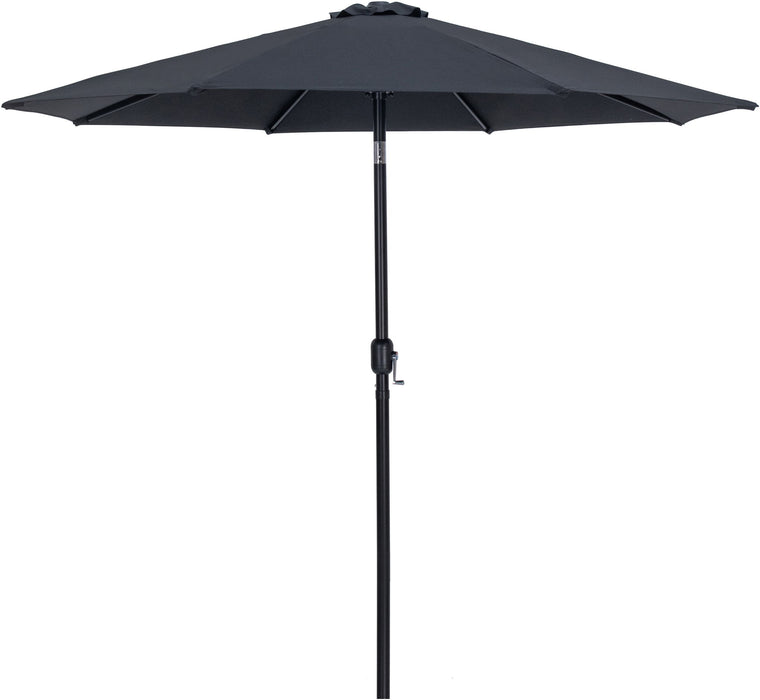 Fiji - Aluminum Patio Umbrella With Square Teak And Black Base