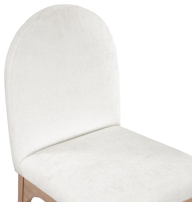 Waldorf - Chenille Dining Side Chair With Natural Legs