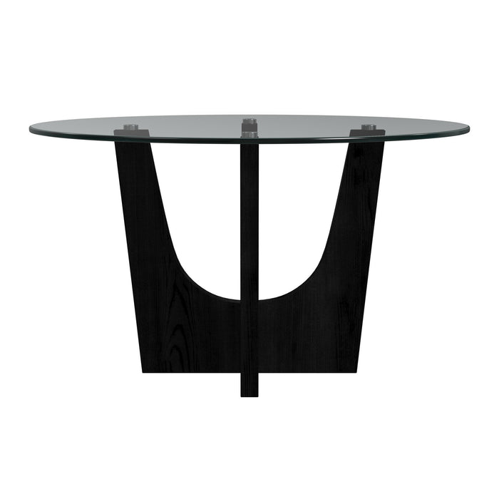 Oregon - Round Table With Glass Top - Stylish Home Furniture