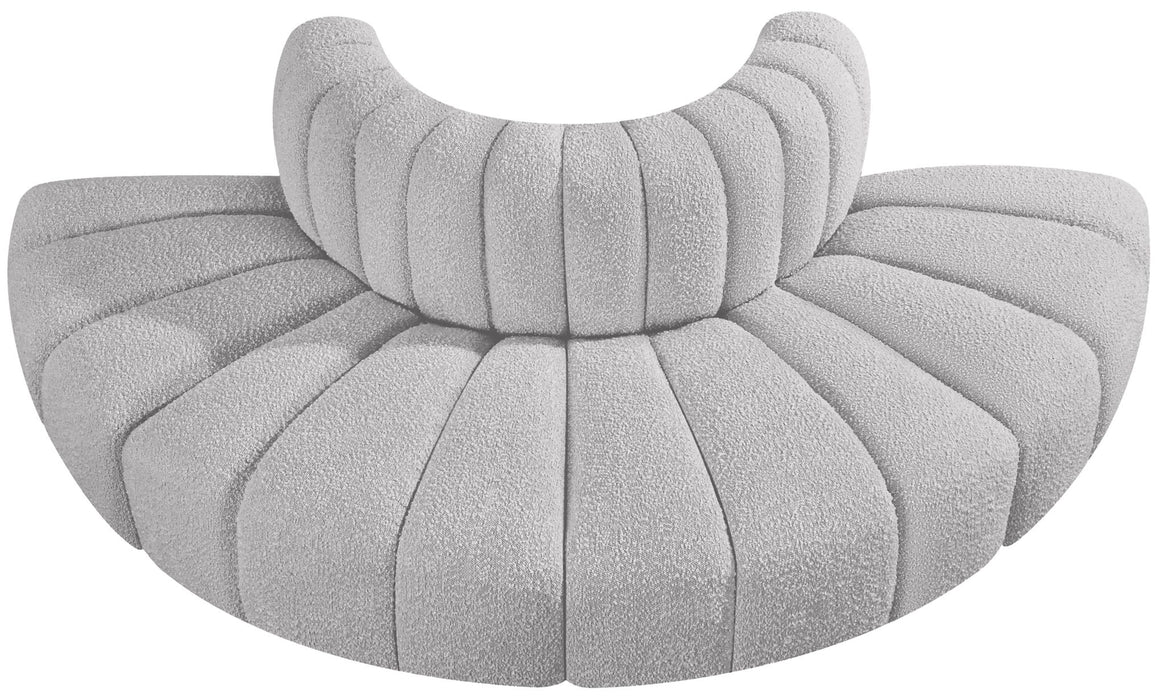 Arc - Boucle Fabric 4 Piece Modular Sofa