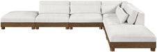 Turin - Chenille Fabric Upholstered Modular Sectional - Cream - Stylish Home Furniture