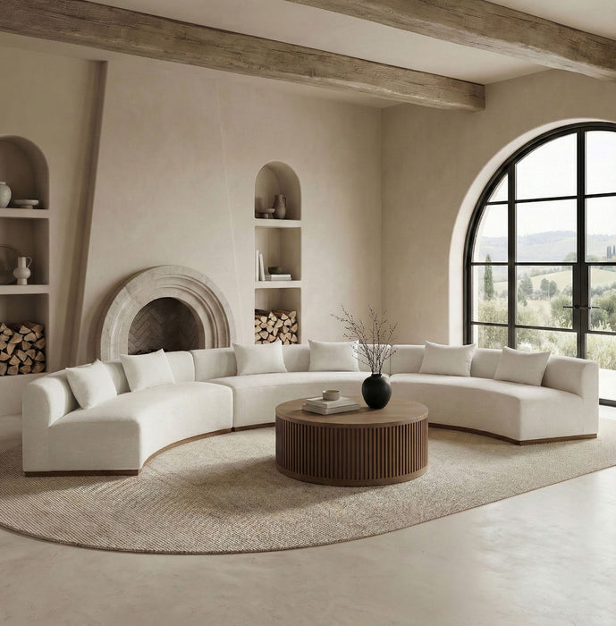 Avanti - Chenille Fabric Upholstered 3 Piece Modular Sectional - Stylish Home Furniture