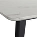 Marlene - Dining Table With White Faux Marble Top - White - Stylish Home Furniture