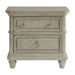 Whit-Ash - 2-Drawer Nightstand With USB - Light Gray - Stylish Home Furniture