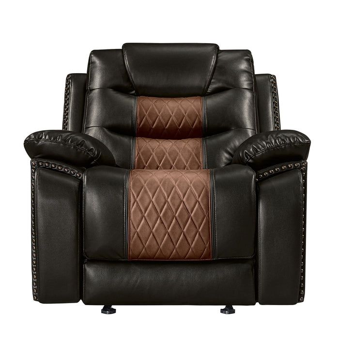 Nikko - Glider Recliner - Two Tone Brown