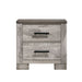 Millers Cove - 2-Drawer Nightstand - Distressed Gray - Stylish Home Furniture