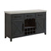 Axel - Server - Light Gray / Espresso - Stylish Home Furniture